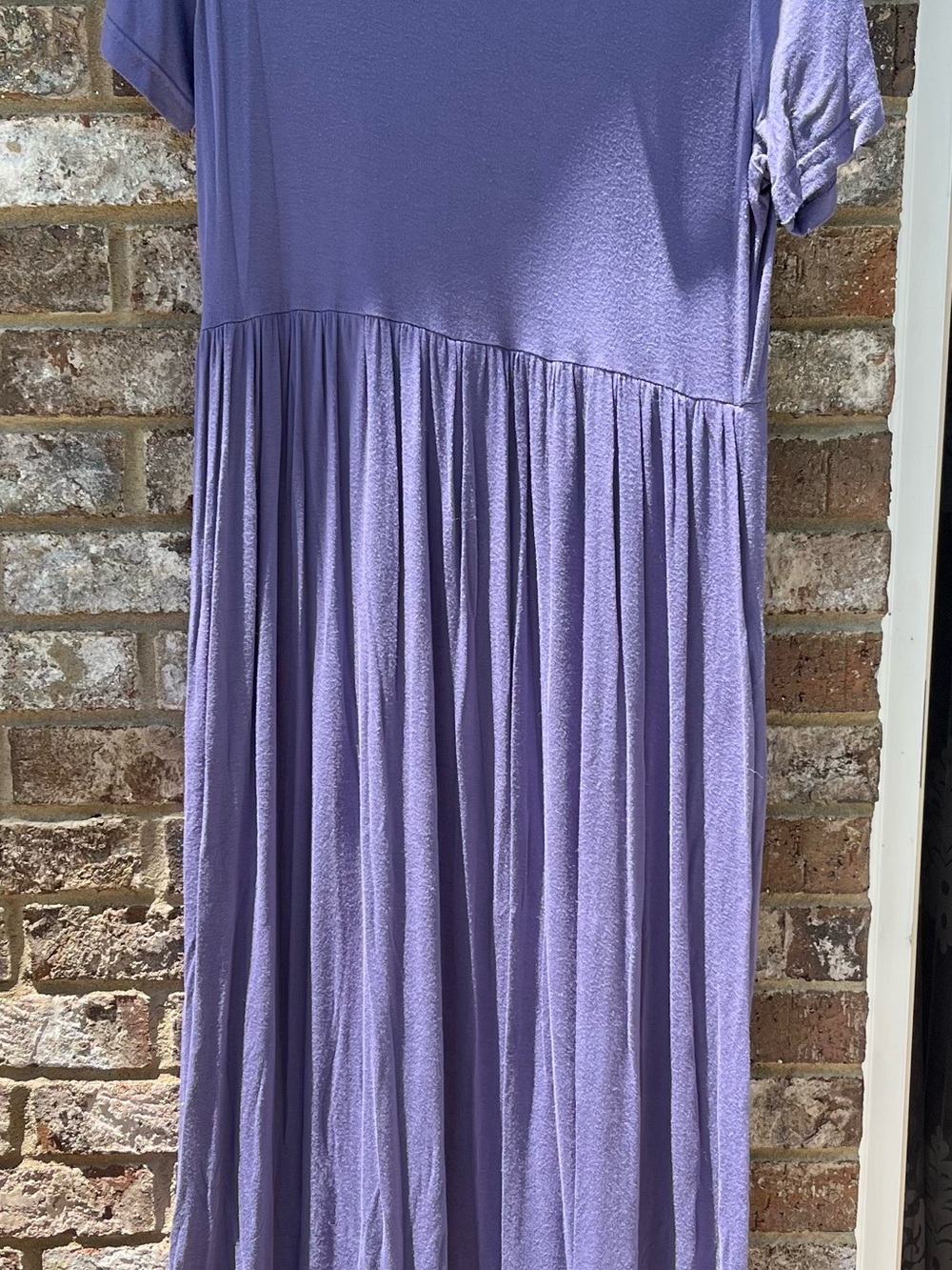 Lavender Maxi Dress with Short Sleeves